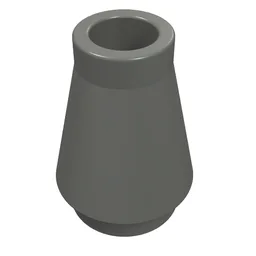 Cone 1 x 1 [No Top Groove] / Dark Bluish Gray