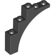 Brick Arch 1 x 5 x 4 [Continuous Bow] / Black