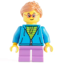 Kid - Dark Azure Torso, Medium Lavender Legs, Medium Nougat Hair