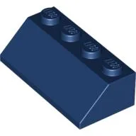 Brick Sloped 45° 2 x 4 / Dark Blue