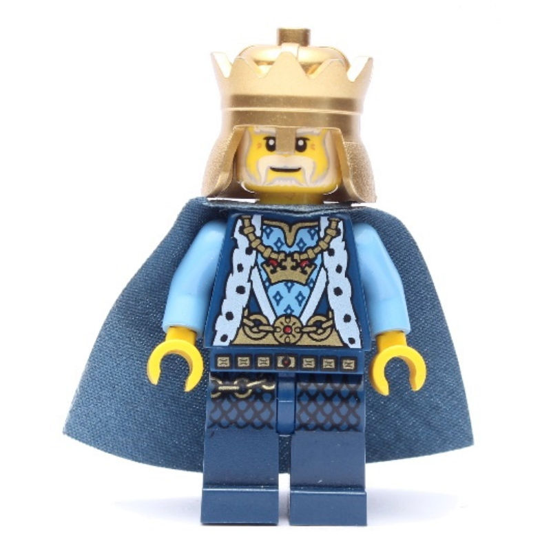 Lego King, Dark Blue, Crown, Cape