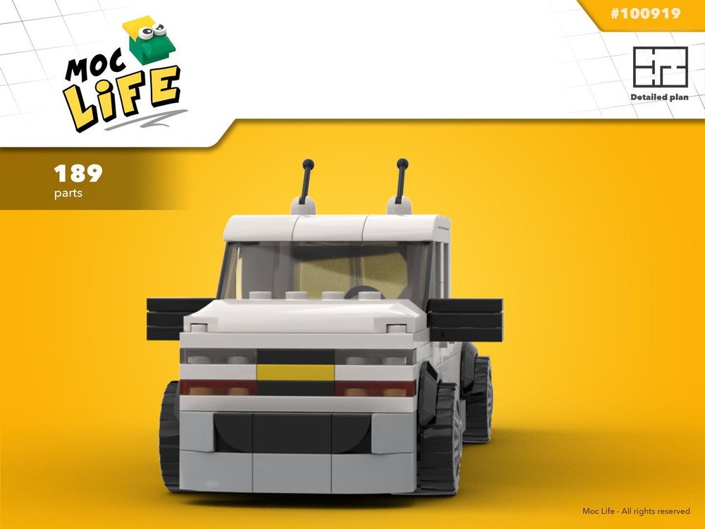 Lego Chevrolet Silverado 1500 quad cab long bed slammed