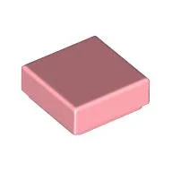 Tile 1 x 1 with Groove / Warm Pink