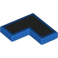 Tile 2 x 2 Corner with Black Surface Print