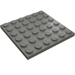 Plate 6 x 6 / Dark Bluish Gray
