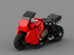 Tiny Red Motorcycle
