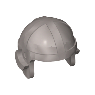 Lego Hat / Helmet, Aviator Cap / Flat Silver