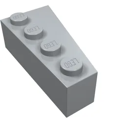Brick Wedged, Angled 4 x 2 Left / Light Bluish Gray