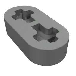 Technic Beam 1 x 2 Thin / Pearl Dark Gray