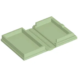 Book 2 x 3 [Plain] / Light Green