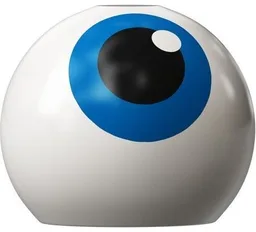 Technic Ball Joint with Eye, Blue Iris Print