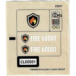 Sticker Sheet for Set 60001-1 / [No Color/Any Color]