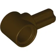 Technic Pin Connector Hub with 1 Axle / Dark Brown