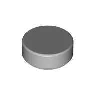 Tile Round 1 x 1 / Light Bluish Gray