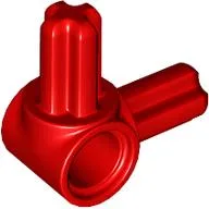 Technic Pin Connector Hub with 2 Perpendicular Axles / Red