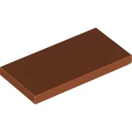 Tile 2 x 4 with Groove / Dark Orange