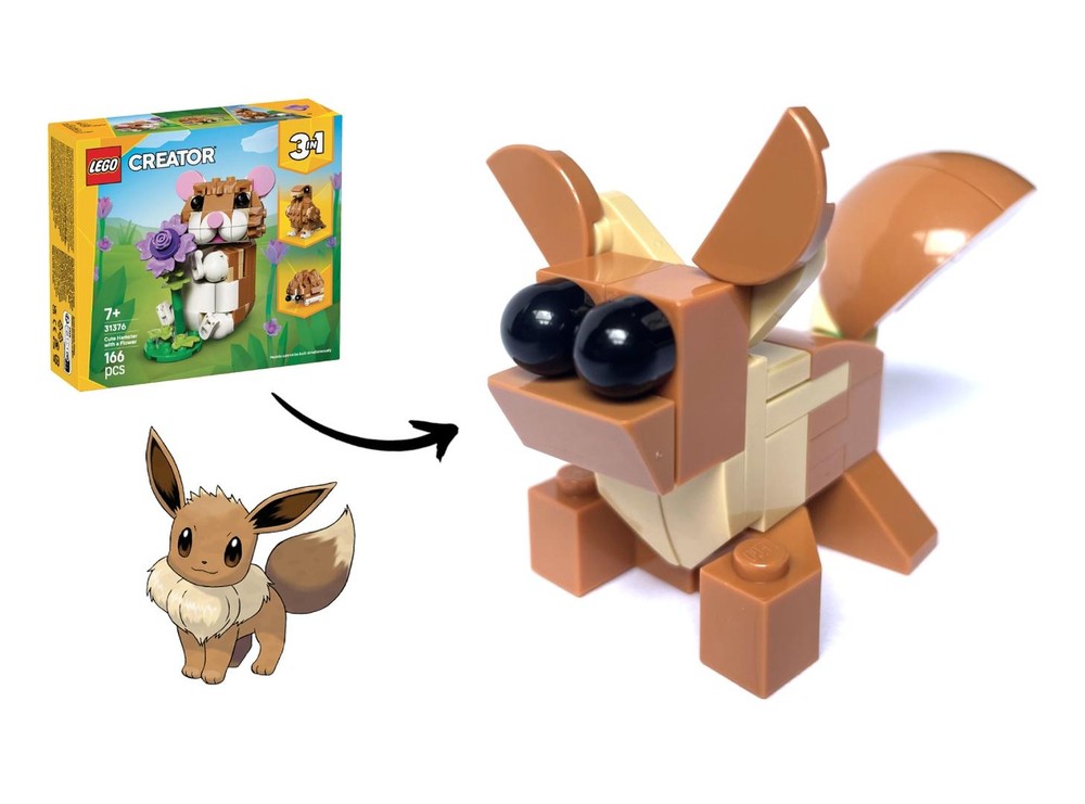 Lego Eevee - Creator Hamster 31376 Alt Build