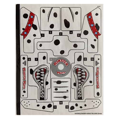 Lego Sticker Sheet for Set 42150-1 / [No Color/Any Color]