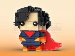 Absolute Super Man Brickheadz LEGO MOC - DC Absolute Super Man
