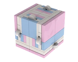 Infinity Fidget Cube - Trans Flag