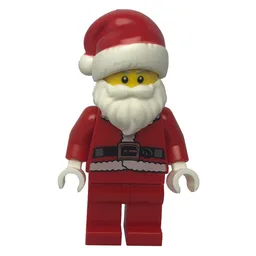 Santa, Coat and Belt, Plain Red Legs, Santa Hat (3626c Head)