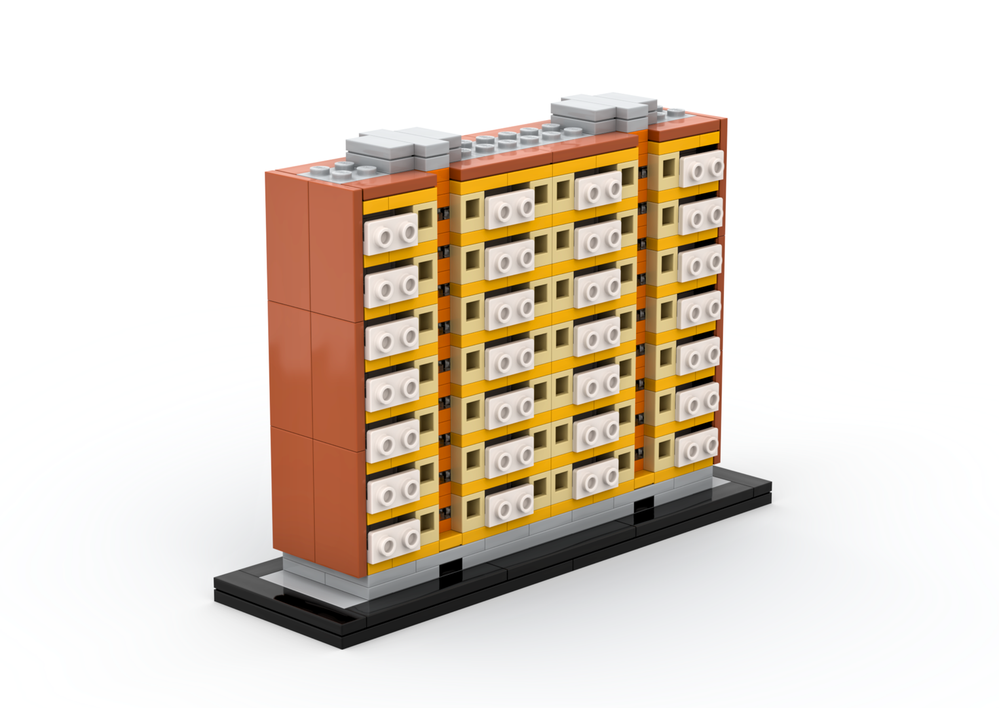 Lego Wide Panel Apartment Building