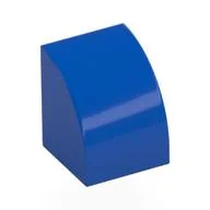 Brick Curved 1 x 1 / Blue