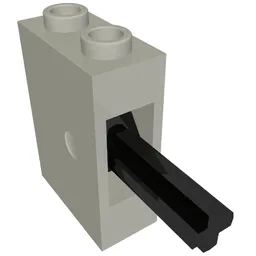 Pneumatic Switch with Top Studs / Light Bluish Gray