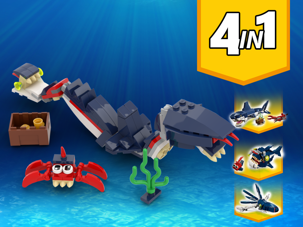 Lego 31088 Sea Snake Alternative Build