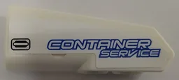 Technic, Panel Fairing #22 Very Small Smooth, Side A with 'CONTAINER SERVICE' Pattern (Sticker) - Set 42062
