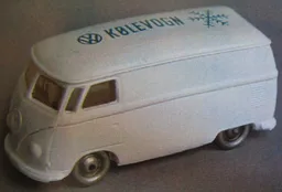 HO Scale VW Van - White Base, KØLEVOGN Print
