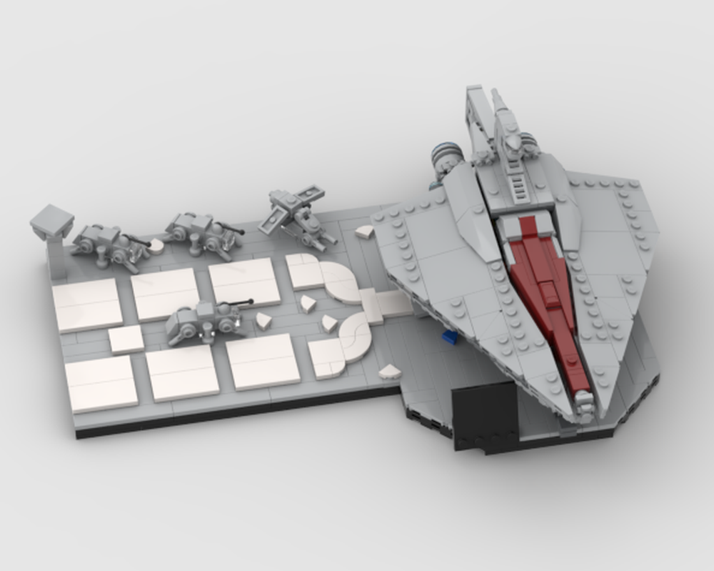 Lego Acclamator stand 1 (Episode 2 Clone army Scene)