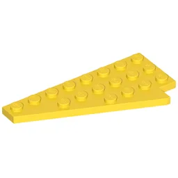 Wedge Plate 8 x 4 Wing Left / Yellow