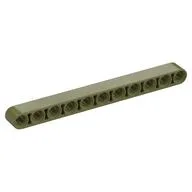 Technic Beam 1 x 11 Thick / Olive Green
