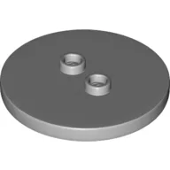Plate Special Round 4 x 4, 2 Studs [Plain] / Light Bluish Gray