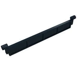 Garage Roller Door Section without Handle / Black