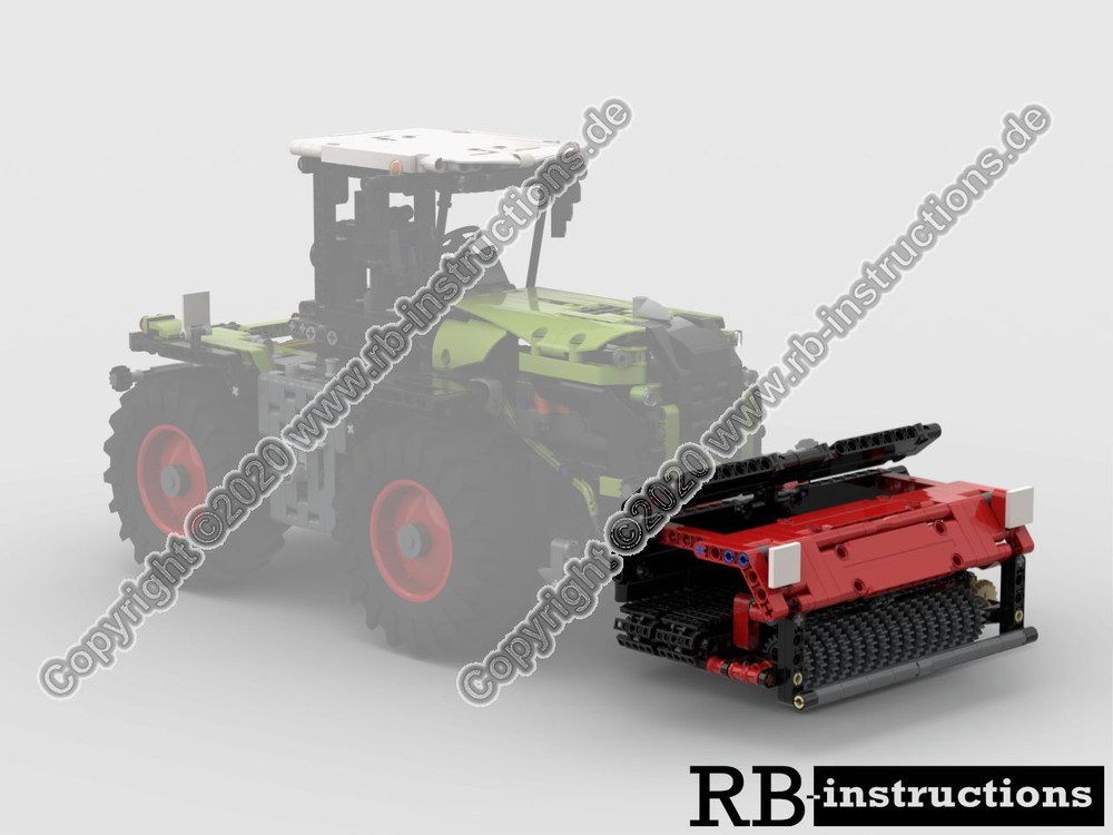 Lego Belt rake (front) for Claas Xerion 5000 or Fastrac (Bandschwader)