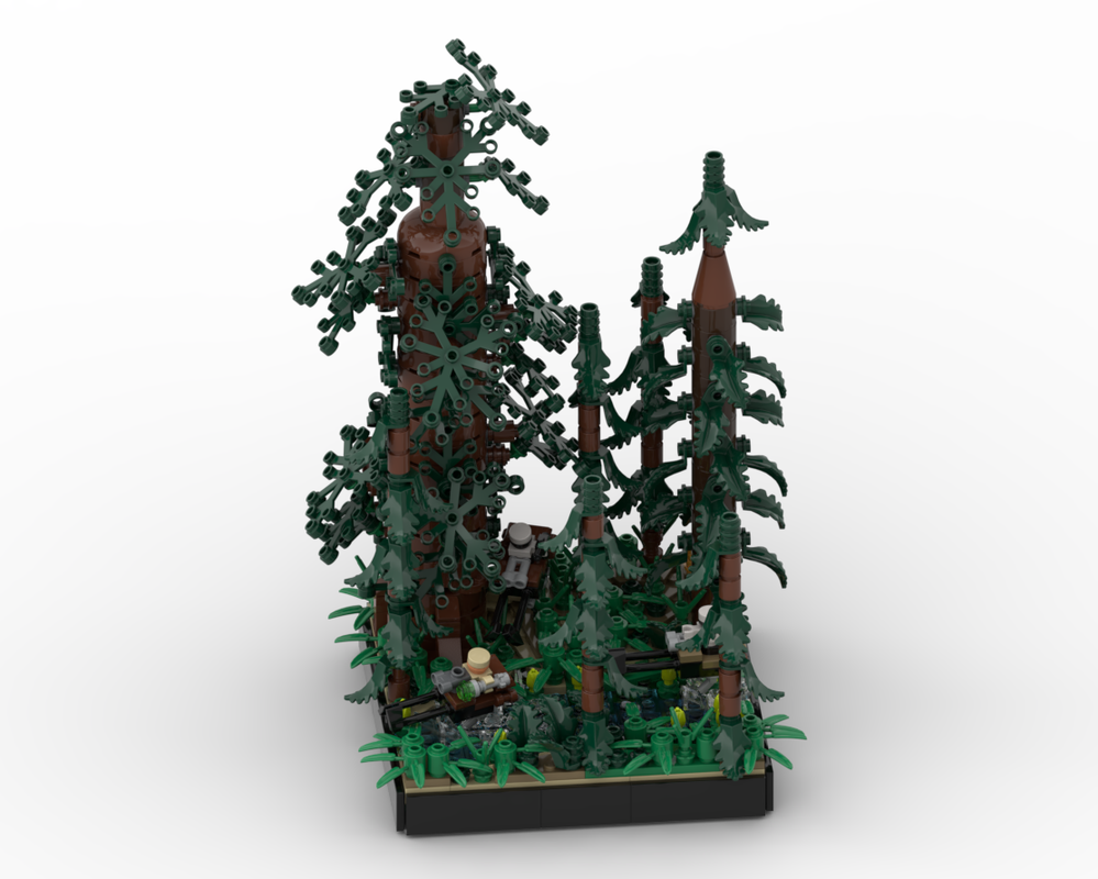 Lego SMALL DIORAMA SPEED HOVERBIKES PURSUIT