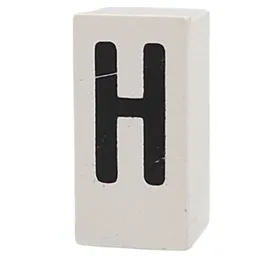 Tile Special 1 x 2 x 5/6 with Stud Hole in End with 'H' Print
