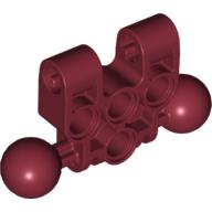 Lego Large Figure Skeletal, Torso, Lower, with 2 Ball Joints, 2 Axle Holes, and 4 Holes (Vahki) / Dark Red