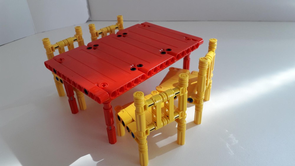 Lego Dolls House Table and Chairs