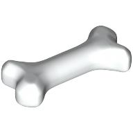 Lego Animal Body Part, Dog Bone [Short] / White