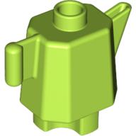 Lego Duplo Teapot / Coffeepot, Indented Base / Lime