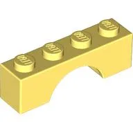 Brick Arch 1 x 4 / Bright Light Yellow