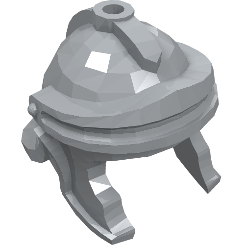 Lego Helmet - Roman Soldier / Light Bluish Gray