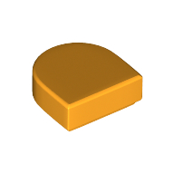 Lego Tile Round 1 x 1 Half Circle / Bright Light Orange
