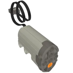 Motor, Servo, Power Functions with Dark Bluish Gray Bottom / Light Bluish Gray
