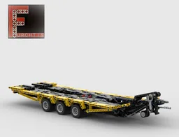 Low loader trailer for Unimog U535