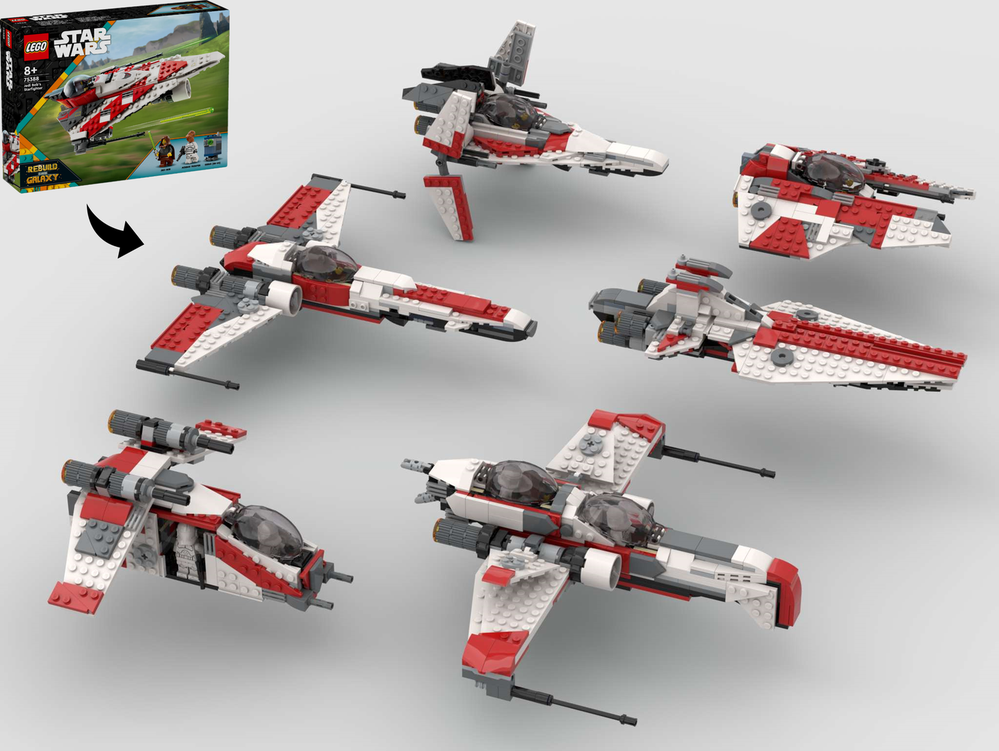 Lego Galactic Republic 6-in-1 Alternate Builds Bundle - 75388 Bob's Starfighter