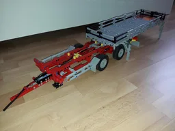 Trailer with swap container
